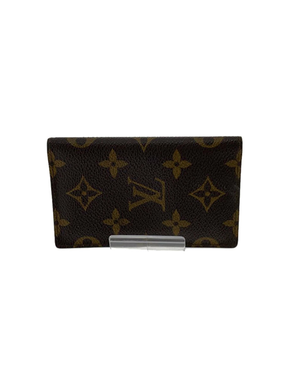 LOUIS VUITTON Card Case Wallet Brown All over